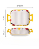 Assadeira de Cerâmica com Alça Dupla para Forno