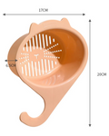 Cesta de Drenagem para Pia em Forma de Gato Organizador Multifuncional para Cozinha