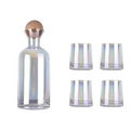 Conjunto Luxo com 1 Jarra e 4 Copos de Vidro
