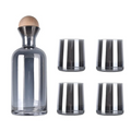 Conjunto Luxo com 1 Jarra e 4 Copos de Vidro