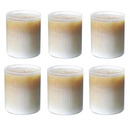 Conjuntos de Copos de Uisque em Vidro Listrado