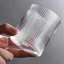 Conjuntos de Copos de Uisque em Vidro Listrado