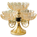 Centro Decorativo Multinível de Crystal - Rotatório 360°