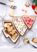 Prato de Sobremesa em Cerâmica Formato Árvore de Natal