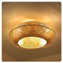 Luminária com Ventilador de teto moderno em Bambu - ZenithBreeze - Bambu Breeze Edition