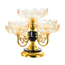 Centro Decorativo Multinível de Crystal - Rotatório 360°