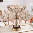 Centro Decorativo Multinível de Crystal - Rotatório 360°