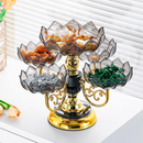 Centro Decorativo Multinível de Crystal - Rotatório 360°