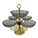 Centro Decorativo Multinível de Crystal - Rotatório 360°