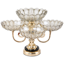 Centro Decorativo Multinível de Crystal - Rotatório 360°