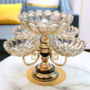 Centro Decorativo Multinível de Crystal - Rotatório 360°