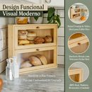 Porta Pães em Madeira de Quina